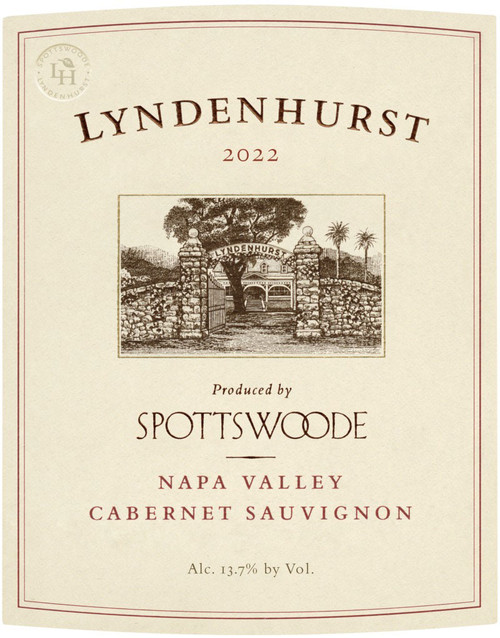 Spottswoode Cabernet Sauvignon Napa Valley Lyndenhurst 2022