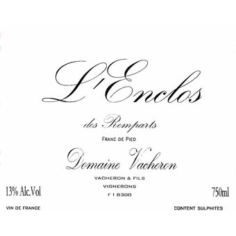 Vacheron Vin de France L'Enclos des Remparts 2022