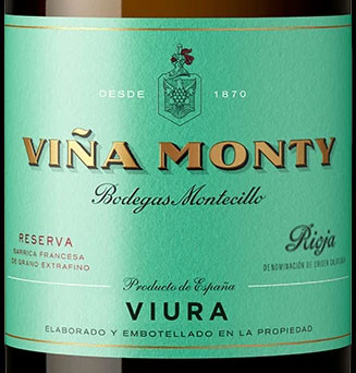 Montecillo Viura Rioja Reserva Viña Monty 2018