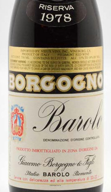 Borgogno Barolo Riserva 1978