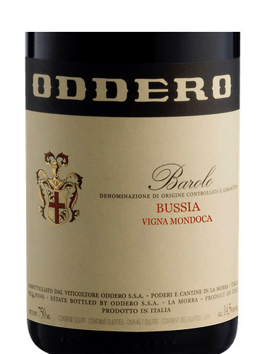 Oddero Barolo Bussia Riserva Vigna Mondoca 2019