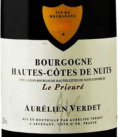 Verdet/Aurélien Hautes-Côtes de Nuits Le Prieuré 2023