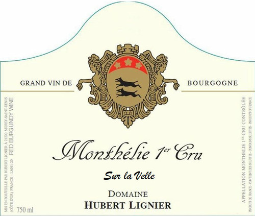 Lignier/Hubert Monthélie 1er cru Sur la Velle 2023
