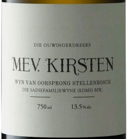 Sadie Family Mev Kirsten Stellenbosch 2024