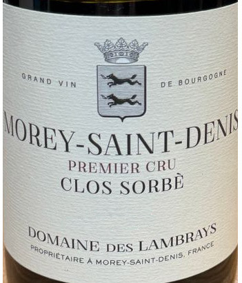 Lambrays Morey-St-Denis 1er cru Clos Sorbé 2023