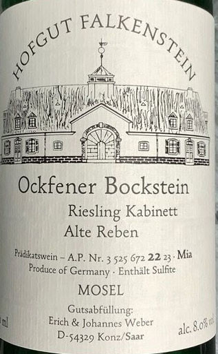 Falkenstein Riesling Kabinett Bockstein Alte Reben Mia #22 2024