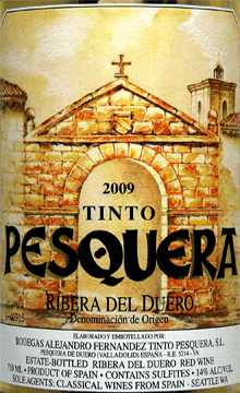 Fernandez Pesquera Tinto Ribera del Duero 2009