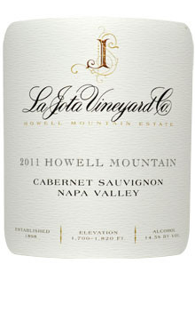 La Jota Cabernet Sauvignon Napa Valley Howell Mountain 2011