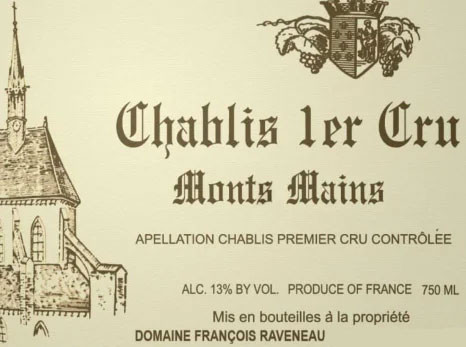 Raveneau Chablis 1er cru Monts Mains 2010