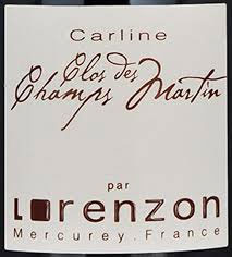 Lorenzon/Bruno Mercurey 1er cru Champs Martin Rouge Cuvée Carline 2023