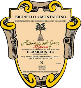 Il Marroneto Brunello di Montalcino Madonna delle Grazie Riserva 2020 1.5L