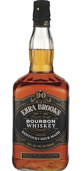Ezra Brooks Kentucky Sour Mash Bourbon Whiskey - Woodland Hills