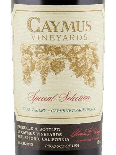 Caymus Cabernet Sauvignon Napa Valley Special Selection 2017