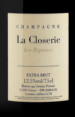 La Closerie (Jérôme Prévost) Extra Brut Champagne Les Béguines NV
