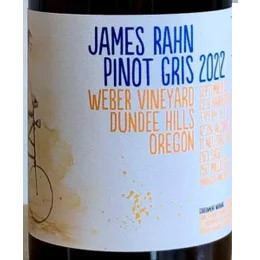 James Rahn Pinot Gris Dundee Hills Weber Vineyard 2022 - Woodland Hills ...
