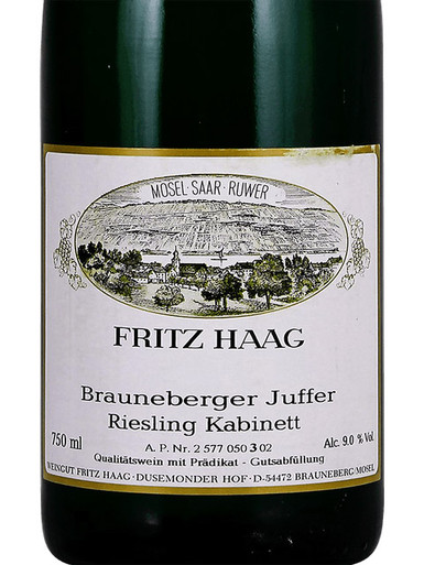 Haag/Fritz Riesling Kabinett Brauneberger Juffer 2022 - Woodland