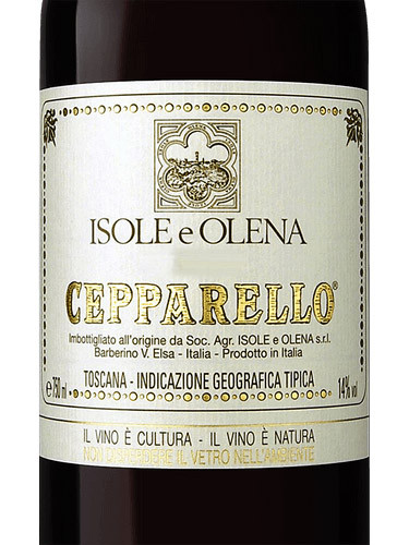 Isole e Olena Cepparello 2002&2003 赤ワイン Cepparello Isole Olena 2020 (750ML) | Red | Sangiovese