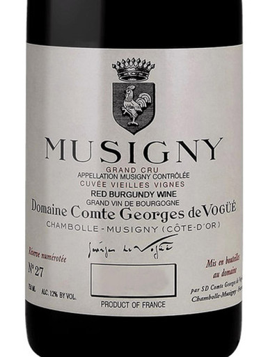 ワイン Vogue 2016 Musigny Grand Cru Cuvee V.V. 2016 Domaine Comte Georges de Vogüé Musigny Cuvée Vieilles Vignes