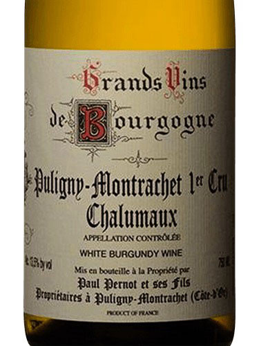 Pernot/Paul Puligny-Montrachet 1er cru Les Chalumaux 2023