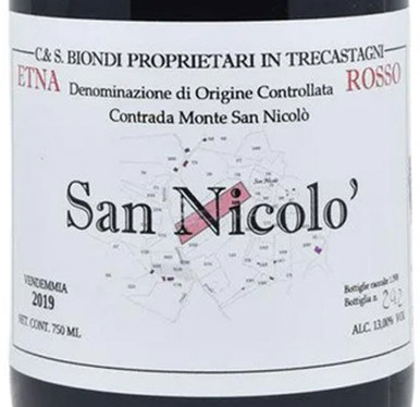 Ciro Biondi Etna Rosso Contrada Monte San Nicolò 2021 - Woodland Hills