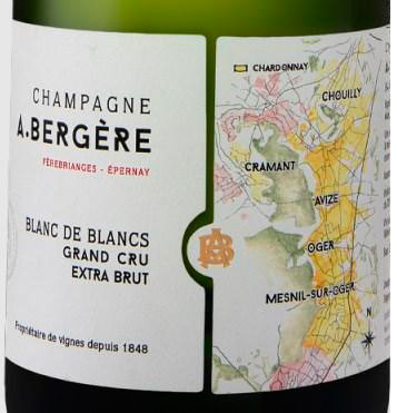 A. Bergère Blanc de Blancs Extra Brut Champagne Grand Cru NV