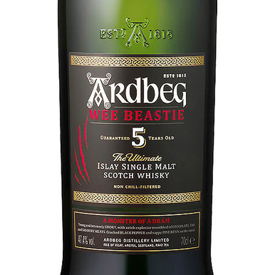 Ardbeg Wee Beastie 5 Year Old Single Malt Scotch Islay - Woodland