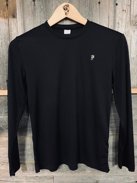 SKULL & CROWN YOUTH PLAIN DRI FIT LS