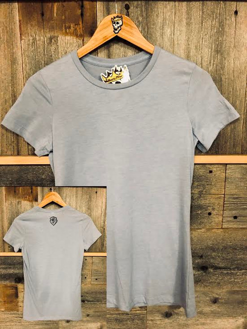 SKULL & CROWN WOMENS BASIC SS T SHIRT