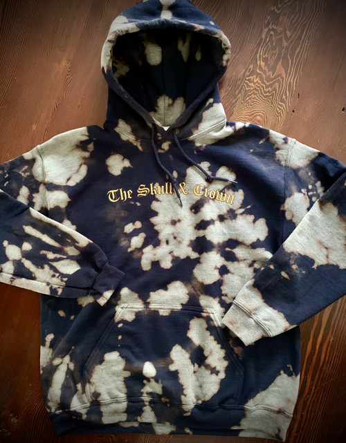 Each of The Skull & Crown Artisan Tie-Dye Hoodies is a unique one of a kind piece of art.  Made from the same soft 9 oz. heavy cotton blend as our classic solid hoodies...THIS will be one of your “go to” favorites!