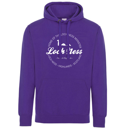 Loch Ness Monster White Stamp Hoodie