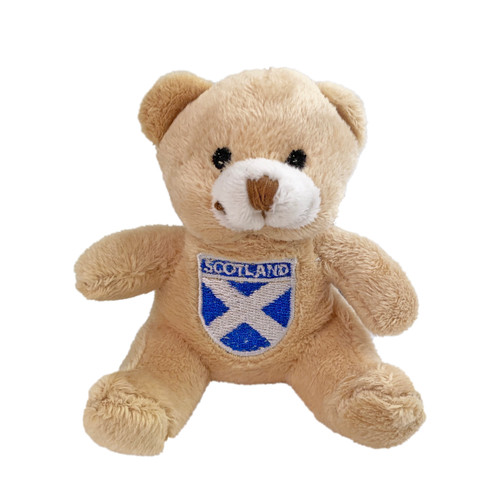 Scotland Shield Soft Teddy Bear Keyring
