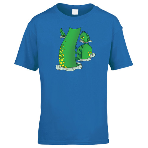 Loch Ness Monster Cartoon Kids T-Shirt