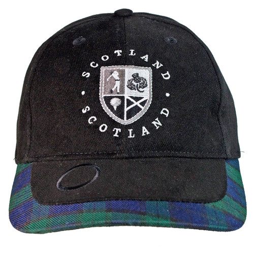 Blue Tartan Ballmarker Scotland Golf Baseball Cap