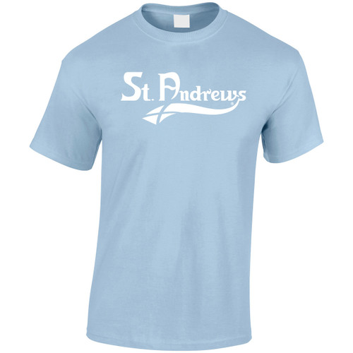 St Andrews White Swoosh Design T-Shirt