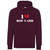 I Love Scotland White Text Hoodie