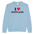 I Love Scotland Black Text Sweatshirt