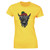 Highland Cow with Hat Ladies T-Shirt Highland Cow with Hat Ladies T-Shirt