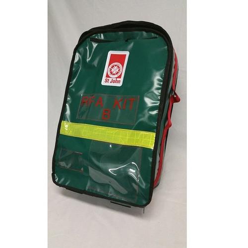 St John RFAA Backpack (Green w/RED Straps, OXY, 65x35x17cm)