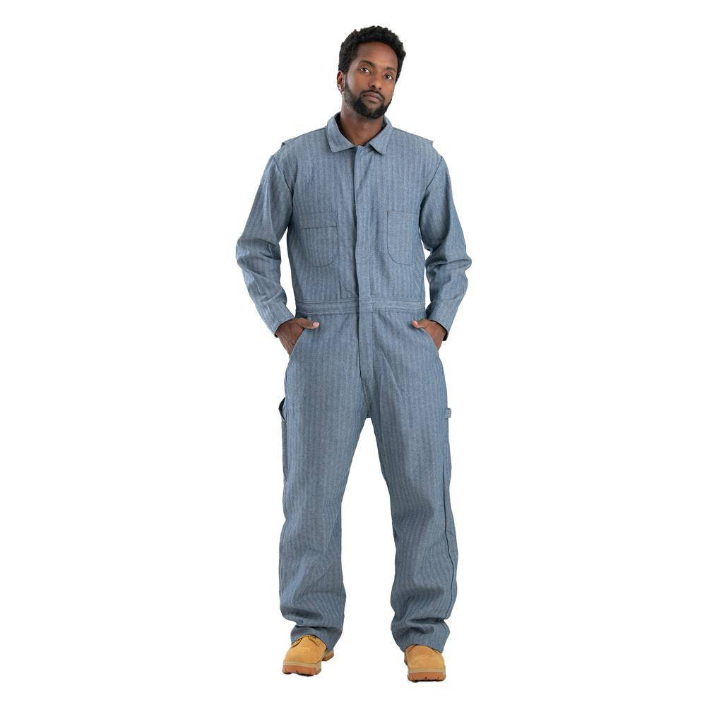 Men's Berne Workwear Heritage Fisher Stripe Unlined Coveralls