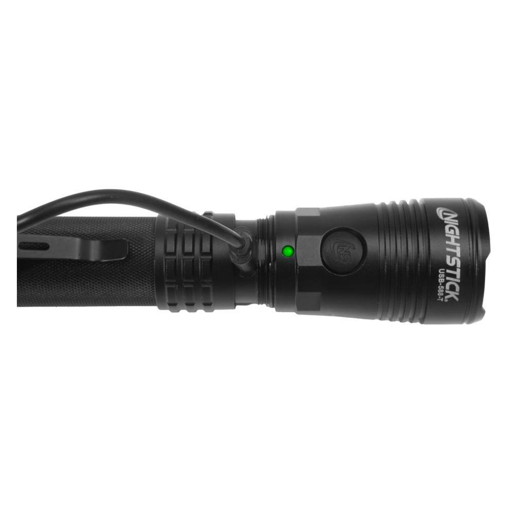 Nightstick Turbo High Candela USB Dual-Light Rechargeable Tactical Flashlight