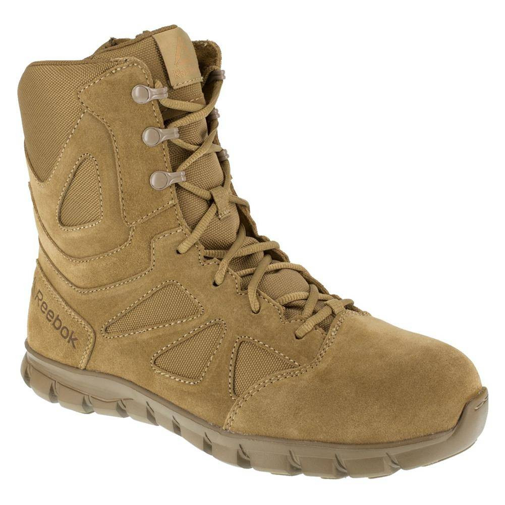 Men's Reebok 8" Sublite Cushion Tactical Composite Toe Side-Zip Boots