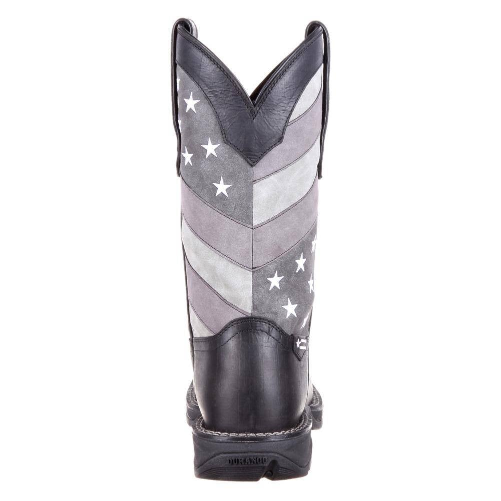 Men's Durango Rebel Faded Black Flag Boots