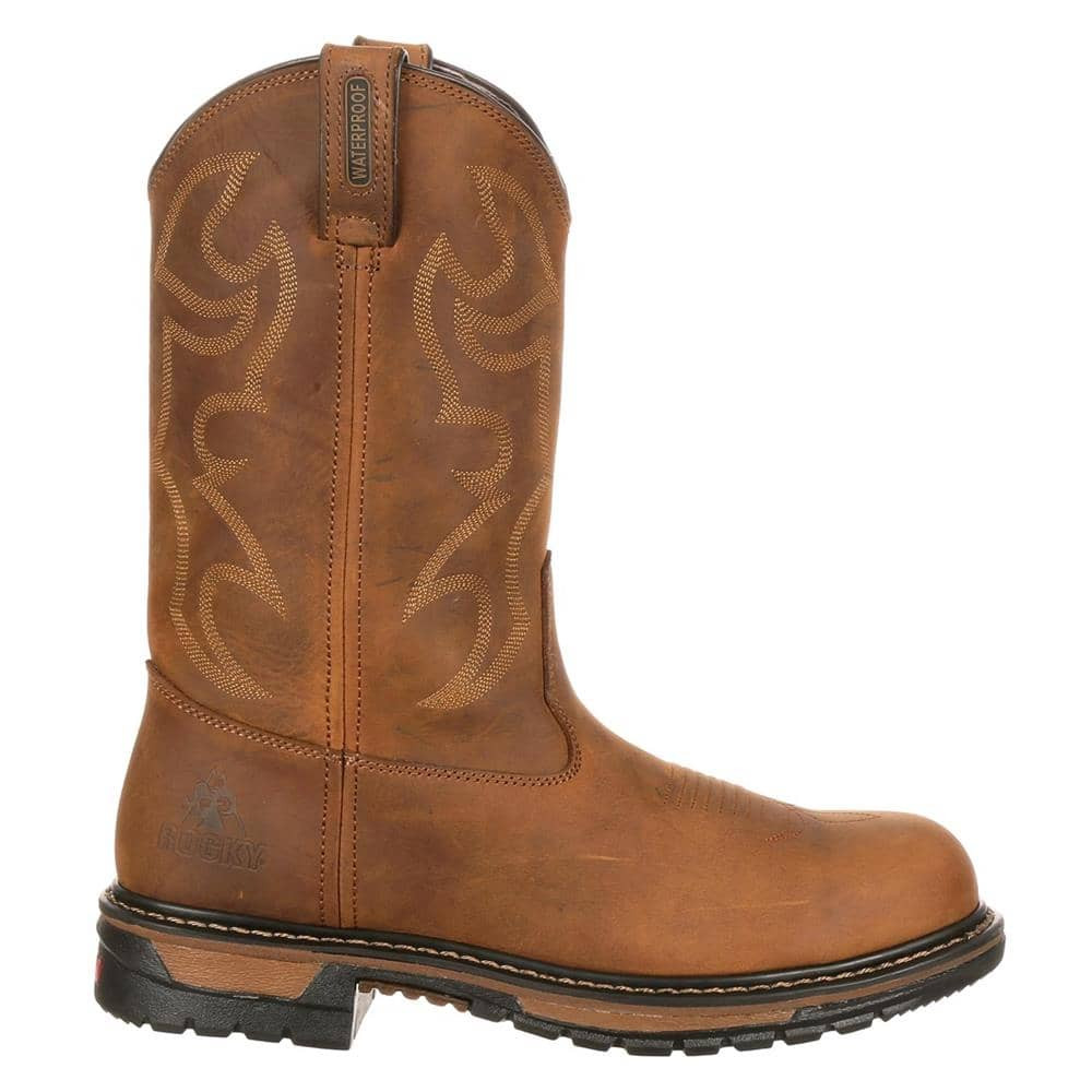 Men's Rocky 11" Original Ride Round Toe Steel Toe Waterproof Boots