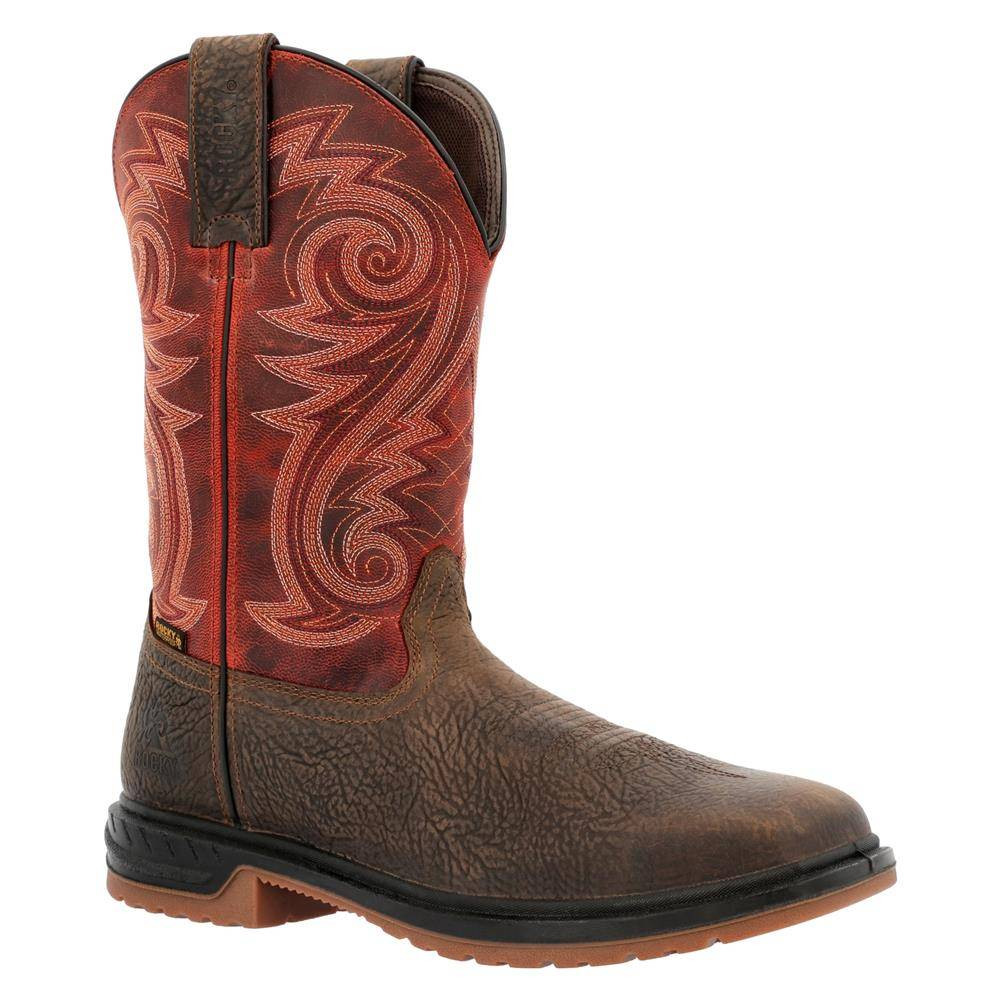 Men's Rocky 11" Worksmart Western Composite Toe Waterproof Boots