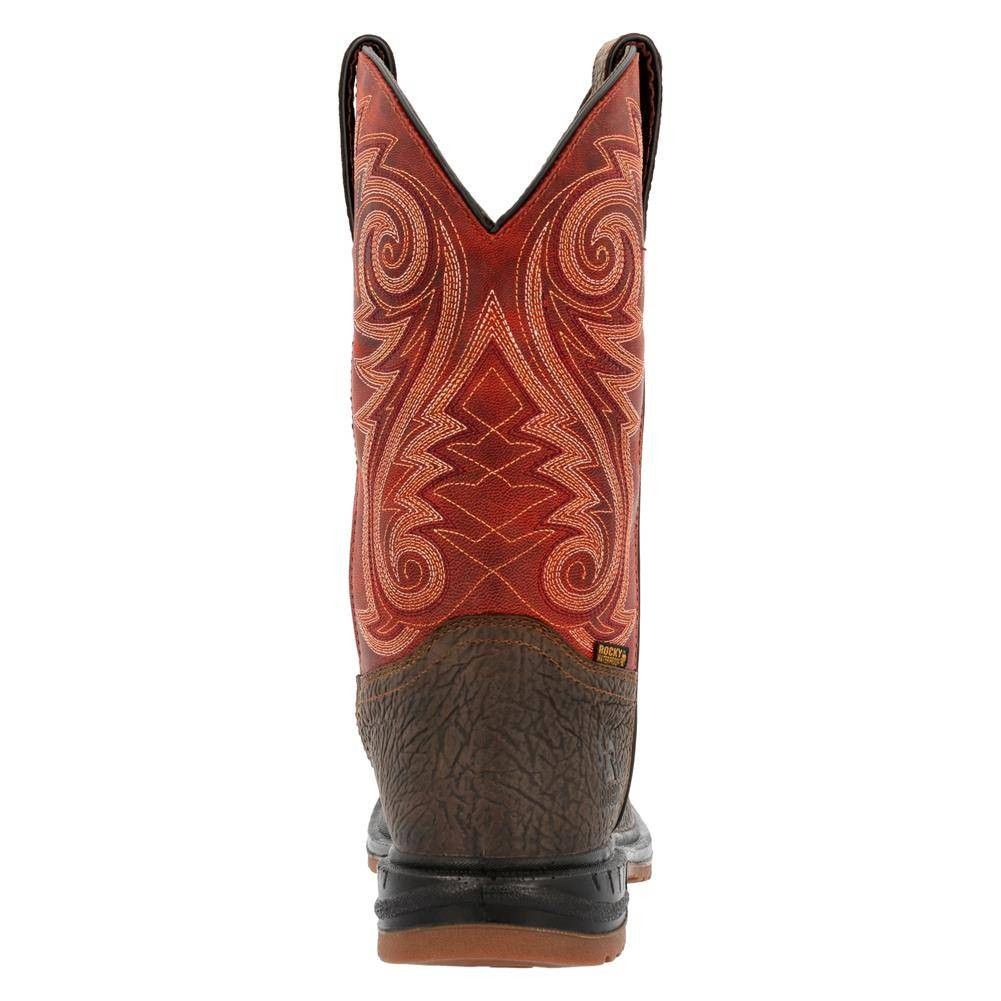 Men's Rocky 11" Worksmart Western Composite Toe Waterproof Boots