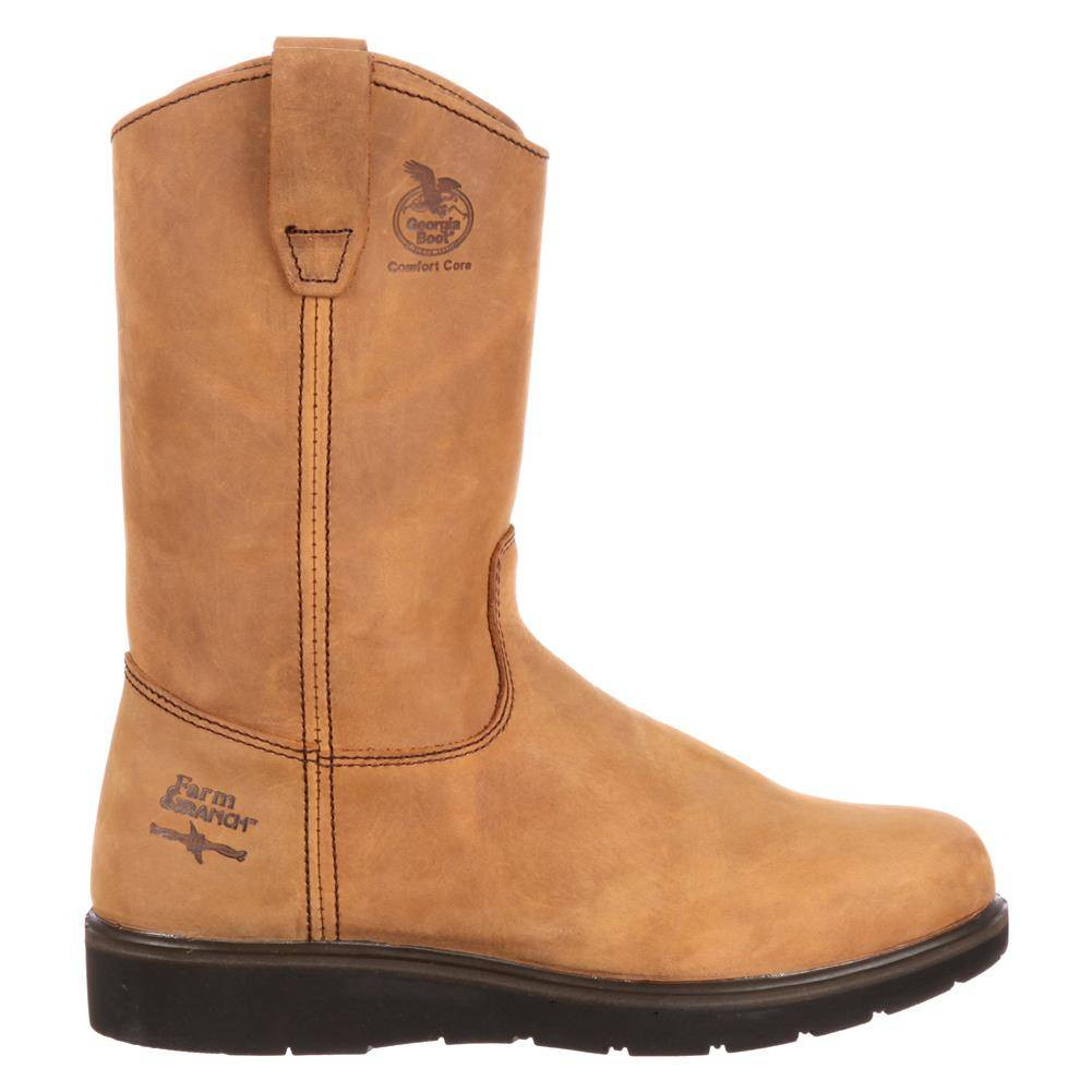 Men's Georgia 11" Farm and Ranch Pull-On Waterproof Boots
