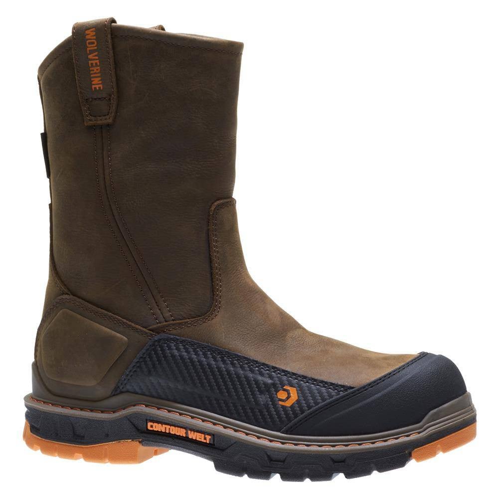 ウニウニ Men's Wolverine Overpass Mid Composite Toe Boots | WorkBoots.com