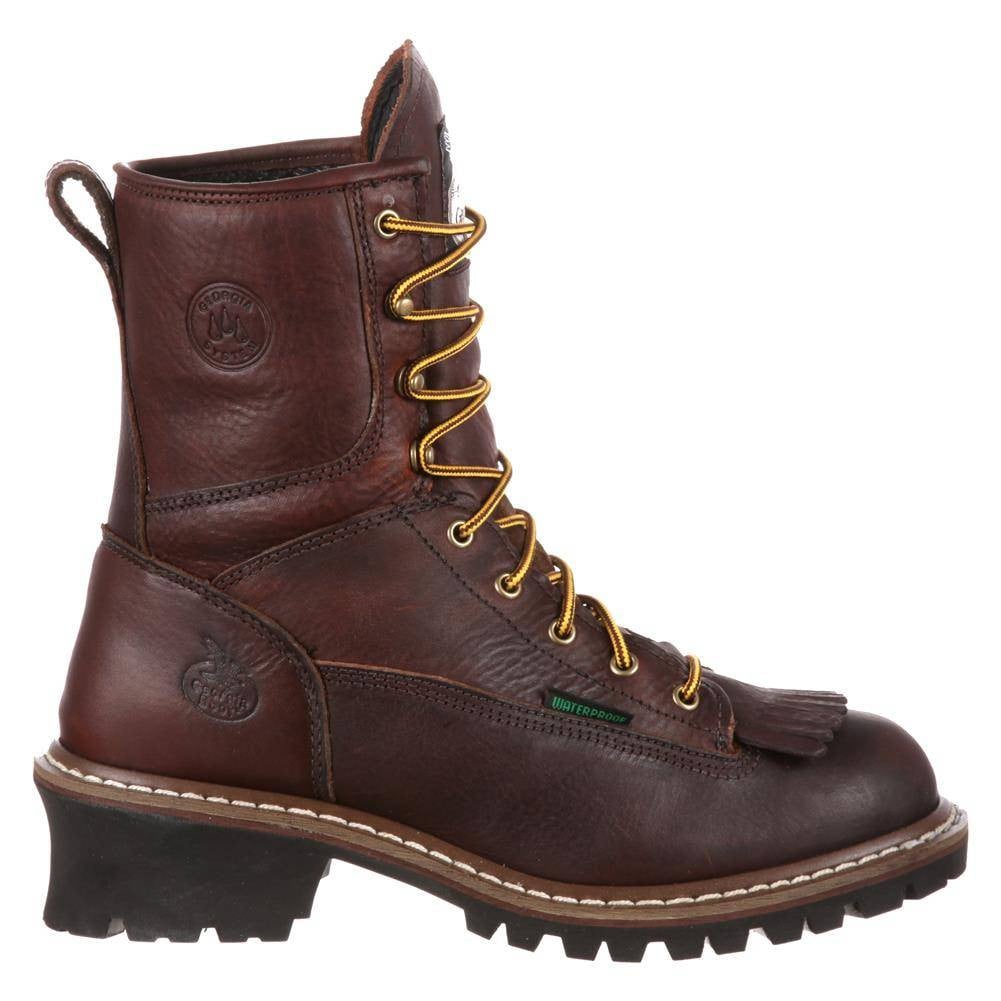 Men's Georgia 8" Logger Steel Toe Waterproof Boots