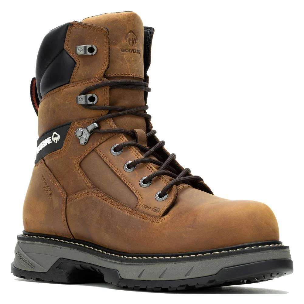 Men's Wolverine 8" Reforce Composite Toe Waterproof Work Boots