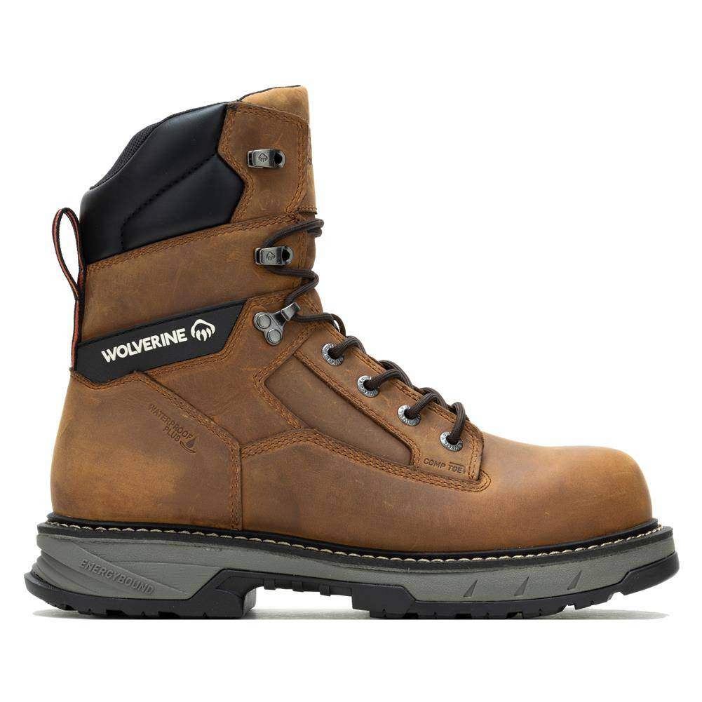 Men's Wolverine 8" Reforce Composite Toe Waterproof Work Boots
